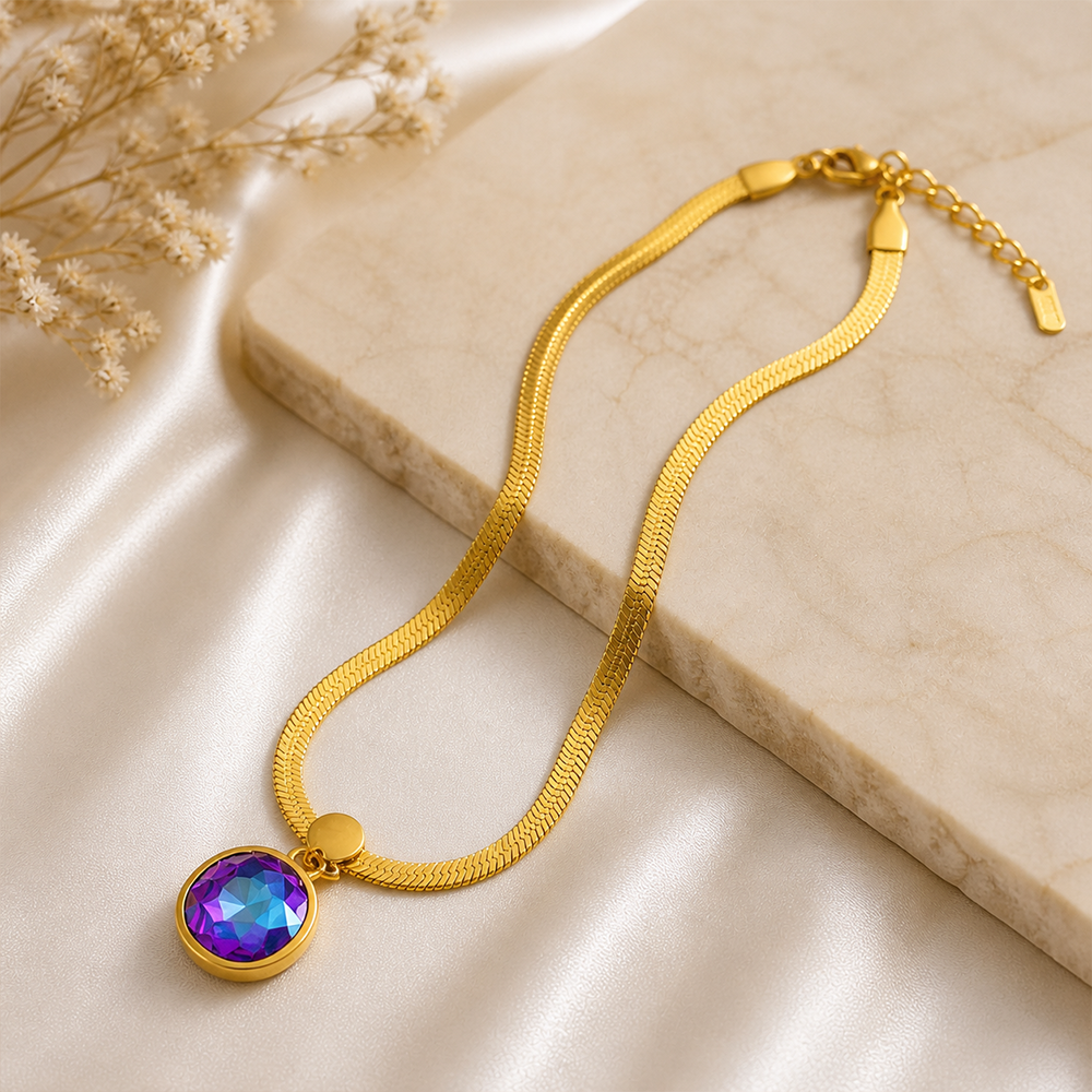 Purple Crystal Pendant