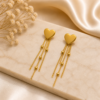Golden Heart Earings